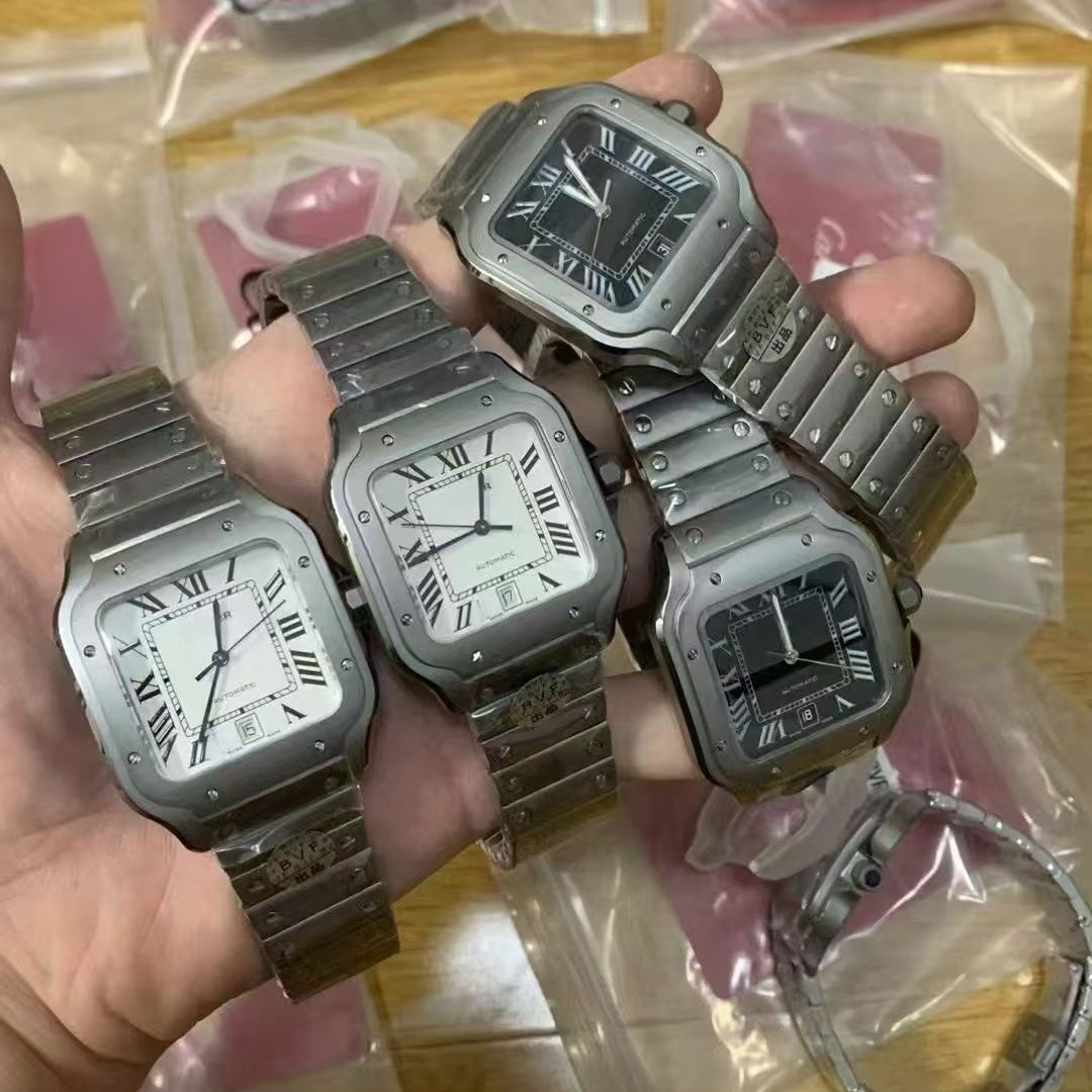 Fábrica transfronteriza af kajiashan dushi relojes de pareja mecánicos totalmente automáticos relojes de acero fino aguja azul a la parrilla comercio exterior al por mayor
