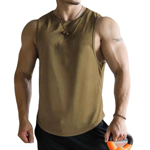 Men's Sleeveless Running Cross-Country Basketball Training Exercise Running Trendy Top