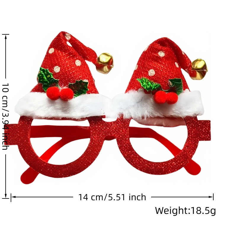 벨 크리스마스 모자(빨간색 프레임/검은색 프레임)