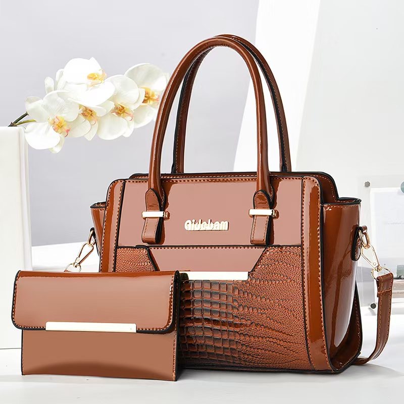 Bolso de mujer de comercio exterior, bolso de mano de moda de alto nivel, bolso de mano de estilo retro europeo y americano, bolso de hombro de tendencia inclinado.