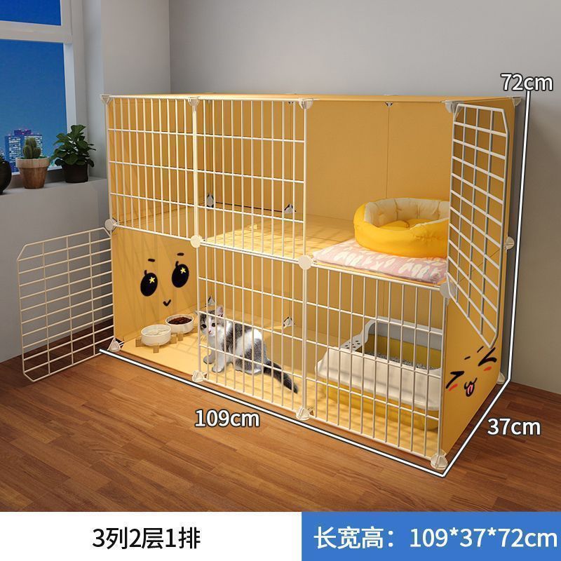 猫ケージホーム寮ヴィラ屋内フリースペース組み立て猫ハウス子猫ハウス猫の巣猫ケージ収納キャビネット|undefined