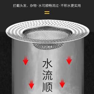 ✅ Bathroom Bathroom Hair Garbage Sewer Floor Drain Filter Sink Stainless Steel Insect-Proof and Anti-Blocking Cover