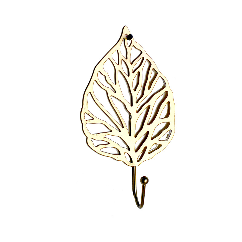 Luz de lujo nórdico hierro gancho hogar pasillo pared colgante abrigo gancho clave gancho creativo pared decoración colgante