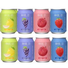 Initial Fruit Juice Beverage with Pulp 238g Full Carton Wholesale Grapes Strawberry Lychee Pulp Popular Double Pomelo Juice Drink