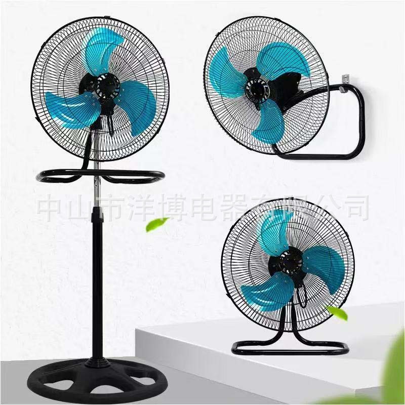 Ventilador transfronterizo de 18 pulgadas ventilador de piso comercio exterior ventilador eléctrico tres en uno fuente fabricante ventilador industrial local 110v al por mayor