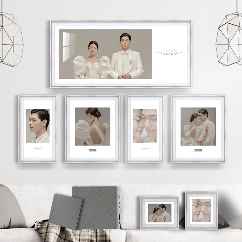 Light Luxury Large-Size Combination Printed Wedding Photo Resin Eco-Friendly Rectangular Multi-Purpose Photo Frame Wall-Mounted Light Luxury Photo Frame Light Luxury Large-Size Combination Printed Wedding Photo Resin Eco-Friendly Rectangular Multi-Purpose Photo Frame Wall-Mounted Light Luxury Photo Frame