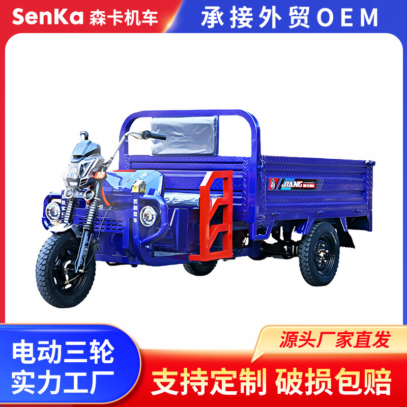 Electric tricycle truck integrated beam 1.8 meters carriage processing large power truck agricultural tricycle tram Electric tricycle truck integrated beam 1.8 meters carriage processing large power truck agricultural tricycle tram