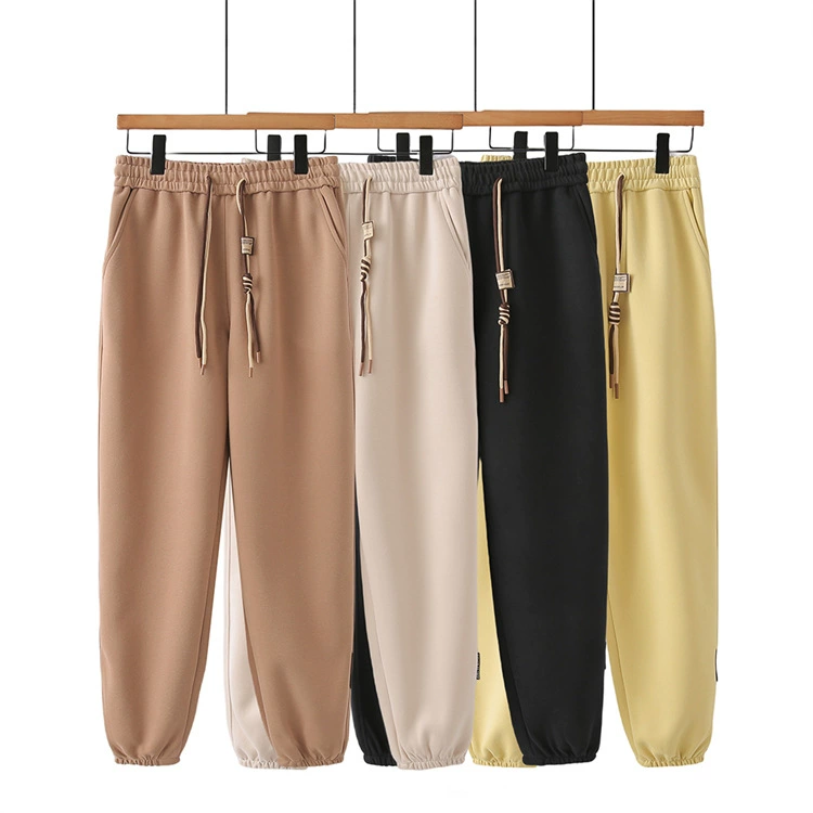 Женские повседневные брюки больших размеров, толстая сестра, весенние универсальные штаны для похудения на шнурке с завязками на щиколотке, шаровары 939