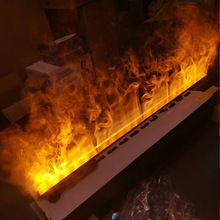 思特耐3d雾化壁炉嵌入式仿真火焰加湿器电子壁炉芯户外防水超薄