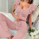 Female best-selling short sleeved long pants casual home wea