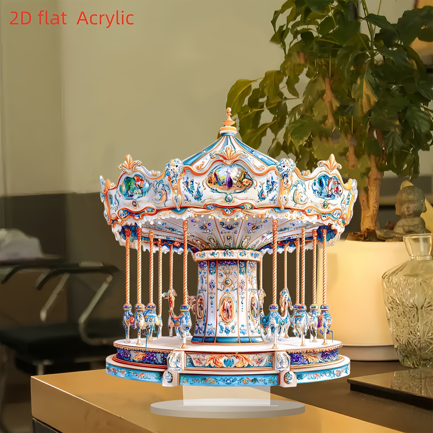 Elegant fashionable acrylic waterproof statue