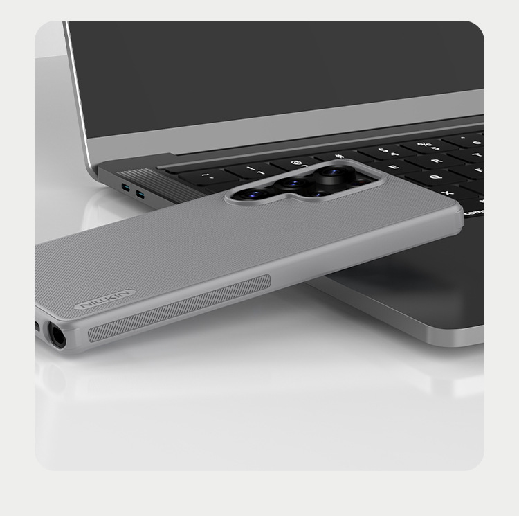 Ốp lưng Nillkin chống rơi mờ nhám Pro cho Samsung S25 Ultra — Shield PRO màu đen, Lá chắn PRO màu xanh lam, Lá chắn PRO màu đỏ, Samsung S25 chi tiết 13