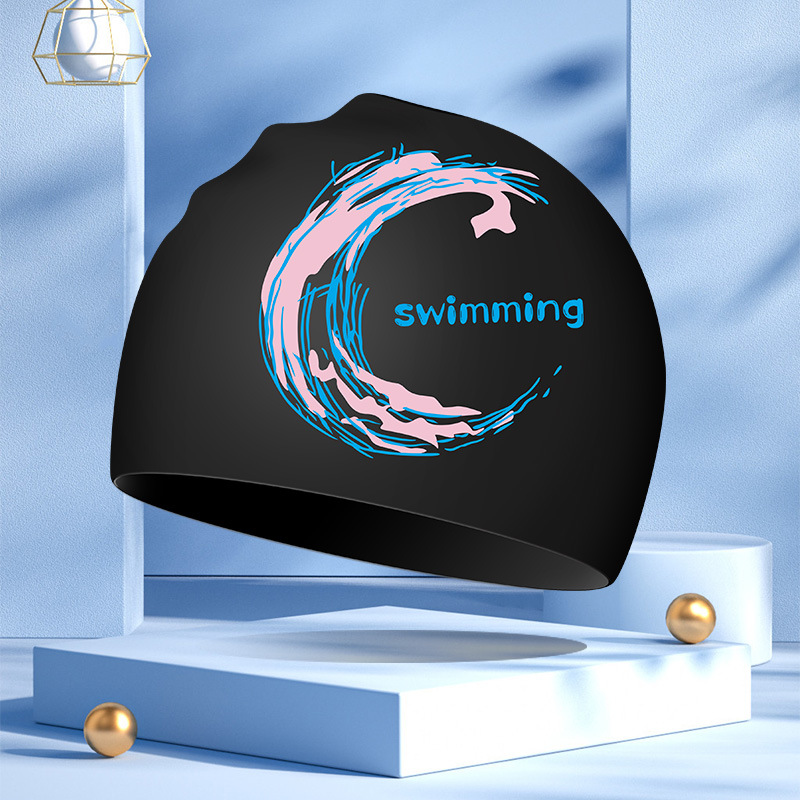 Sombrero de natación de silicona para adultos unisex aumenta la protección solar no estrangula la cabeza profesional de entrenamiento impermeable sombrero de natación fábrica al por mayor