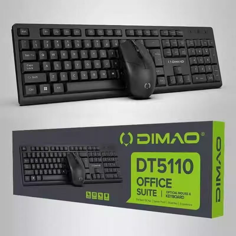 Wholesale Dima Cat Dt5110 Office Wired Keyboard and Mouse Set USB Office Keyboard and Mouse Universal Essential for Computer Setup Wholesale Dima Cat Dt5110 Office Wired Keyboard and Mouse Set USB Office Keyboard and Mouse Universal Essential for Computer Setup