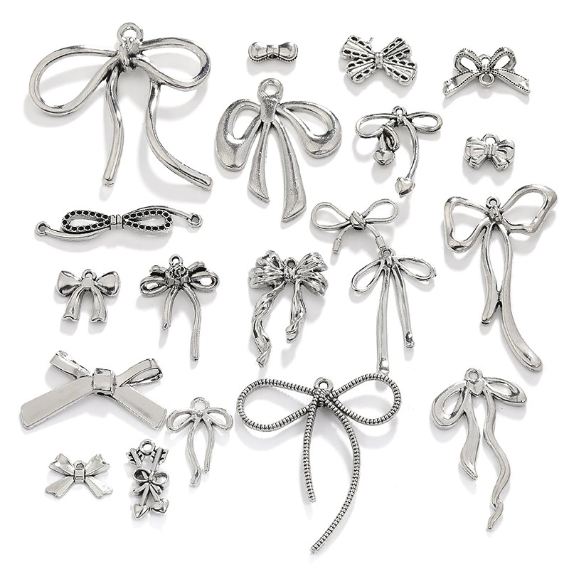 DIY ретро ювелирные аксессуары из цинкового сплава, различные подвески с бантом, прямые продажи с фабрики A800850