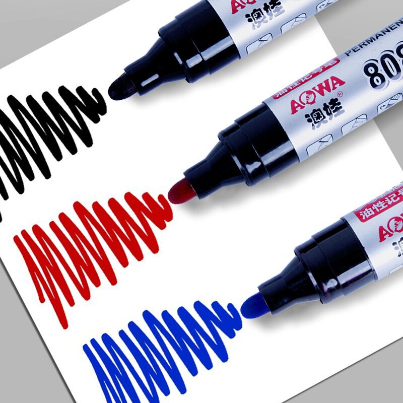 Gran capacidad 808 bolígrafo de cabeza redonda Big Mac logística bolígrafo de marcado creativo negro, rojo y azul bolígrafo de aceite al por mayor