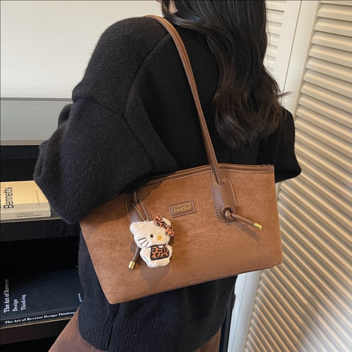 Transfronterizo super fuego leopardo de gran capacidad bolso de brazo para mujeres 2025 invierno nuevo estilo ocio bolso de hombro retro moda