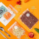 New food vacuum compression bag suction with valve cooked food packaging bag white sealed zipper fresh-keeping bag for commercial use