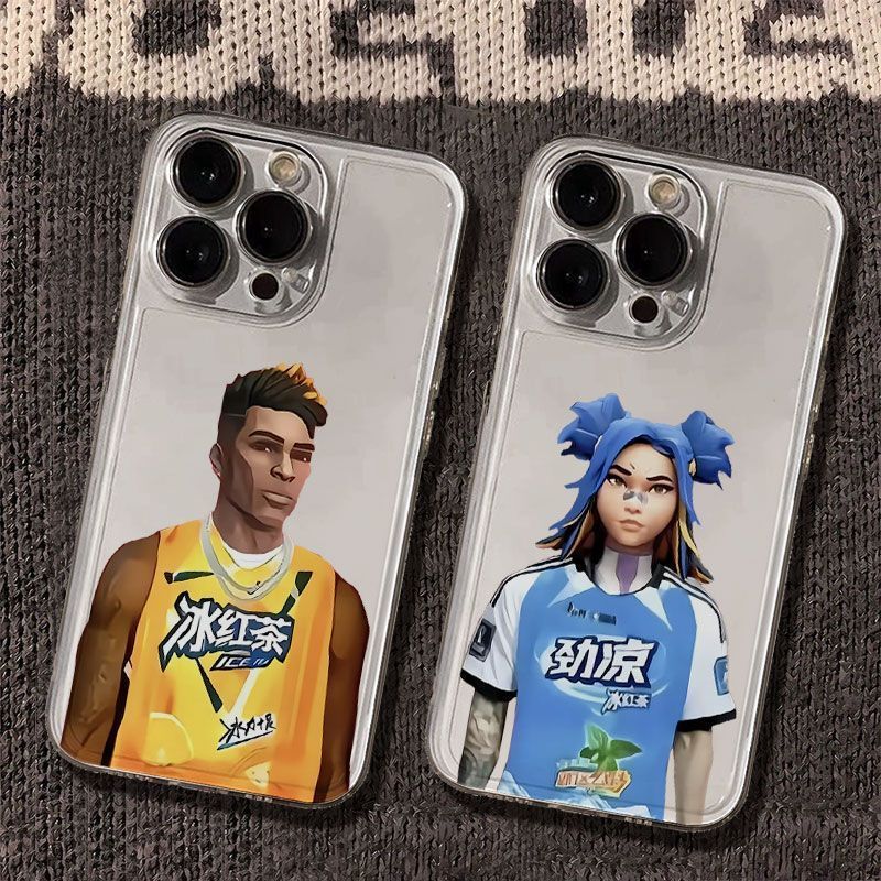 Abstract Neon Suitable for Apple 17Promax Mobile Phone Case Iphone16 Anti-Fall 15 Soft Shell 14 Creative 13 Transparent