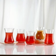 土耳其郁金香玻璃红茶杯咖啡杯家用水杯