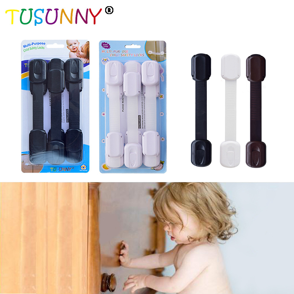 多功能寶寶防夾手抽屜鎖 兒童安全鎖嬰兒防護 兒童用品多功能鎖扣