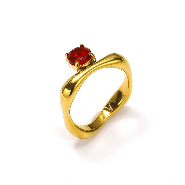 Golden red diamond