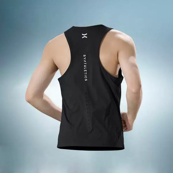 Solid color vest, breathable and quick-drying sports casual T-shirt top, summer track and field fitness marathon professional training wear