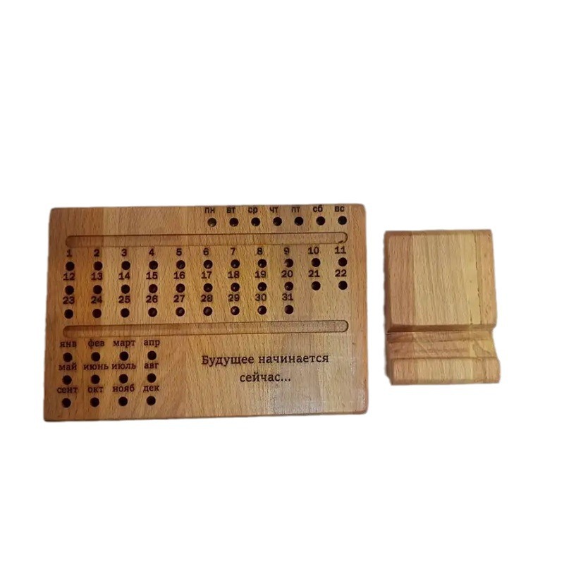 Calendario de escritorio de madera 2025, calendario de escritorio del año de la serpiente, base de calendario de escritorio creativo y simple, nuevo marco de calendario de escritorio, adornos de calendario de escritorio