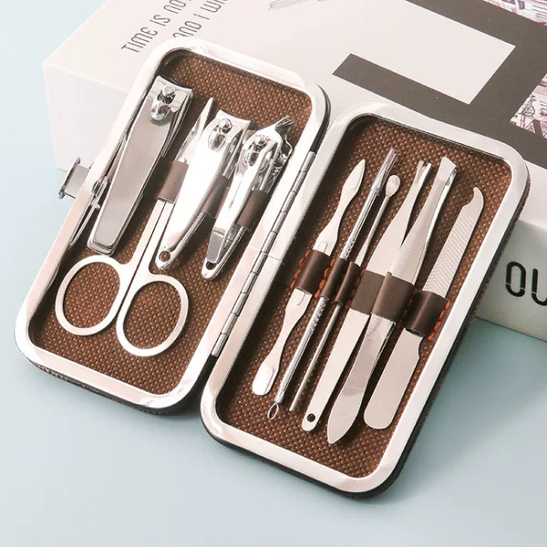 Nail Scissors 10-Piece Set for Home Beauty Manicure Nail Clipper Set with Printable Logo Gift Manicure Tools