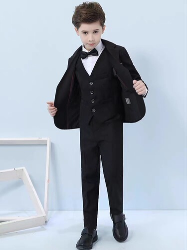 Children's suit set flower child dress piano competition host speech performance suit boy suit jacket performance