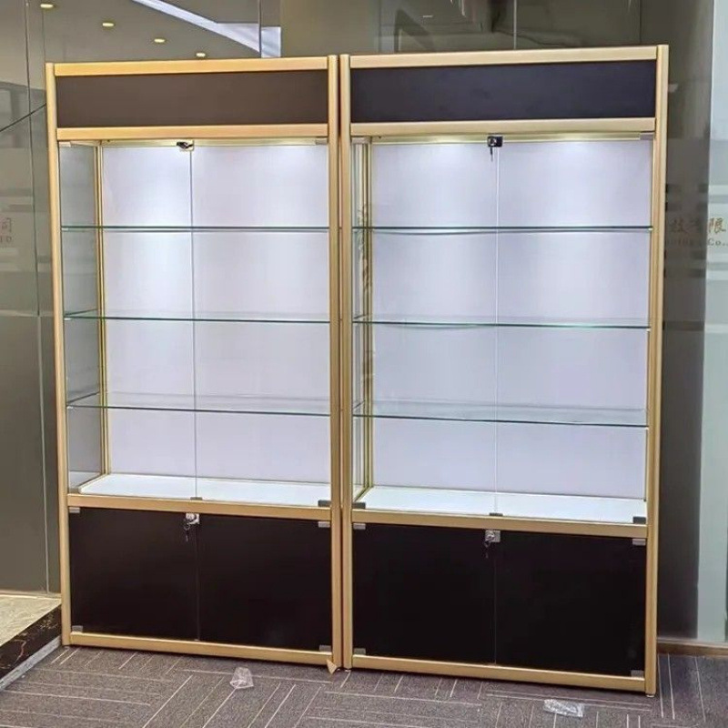 玻璃展示柜美容样品商用陈列柜化妆品奖品礼品模型柜公司展示柜