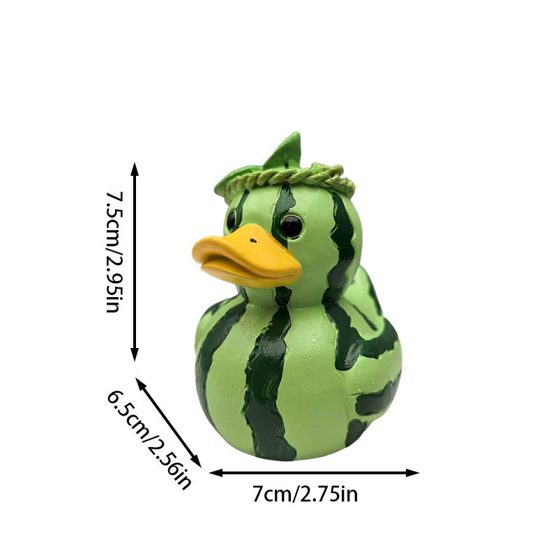 Nuevo producto transfronterizo, Pato Vegetal de Diseño Peculiar, Artesanía de Resina de Pato Vegetariano