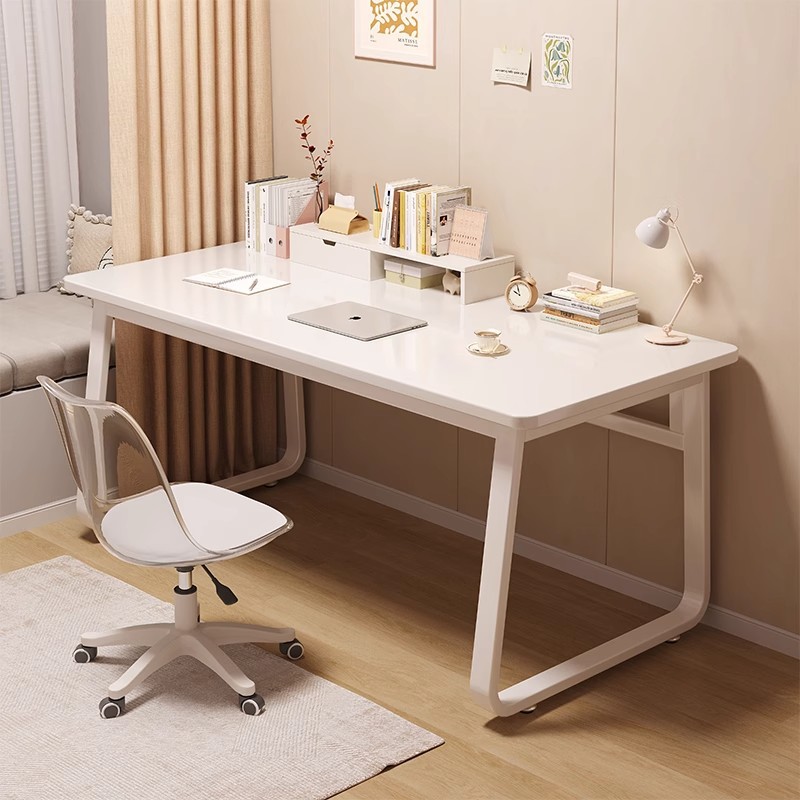 Mesa de estudio simple blanca mesa de inmersión mesa de estudio de posgrado mesa de computadora de estudio de escritorio de escritorio