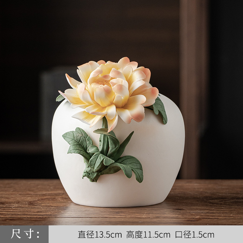 푸구이 모란 병 [옐로우 컬러]