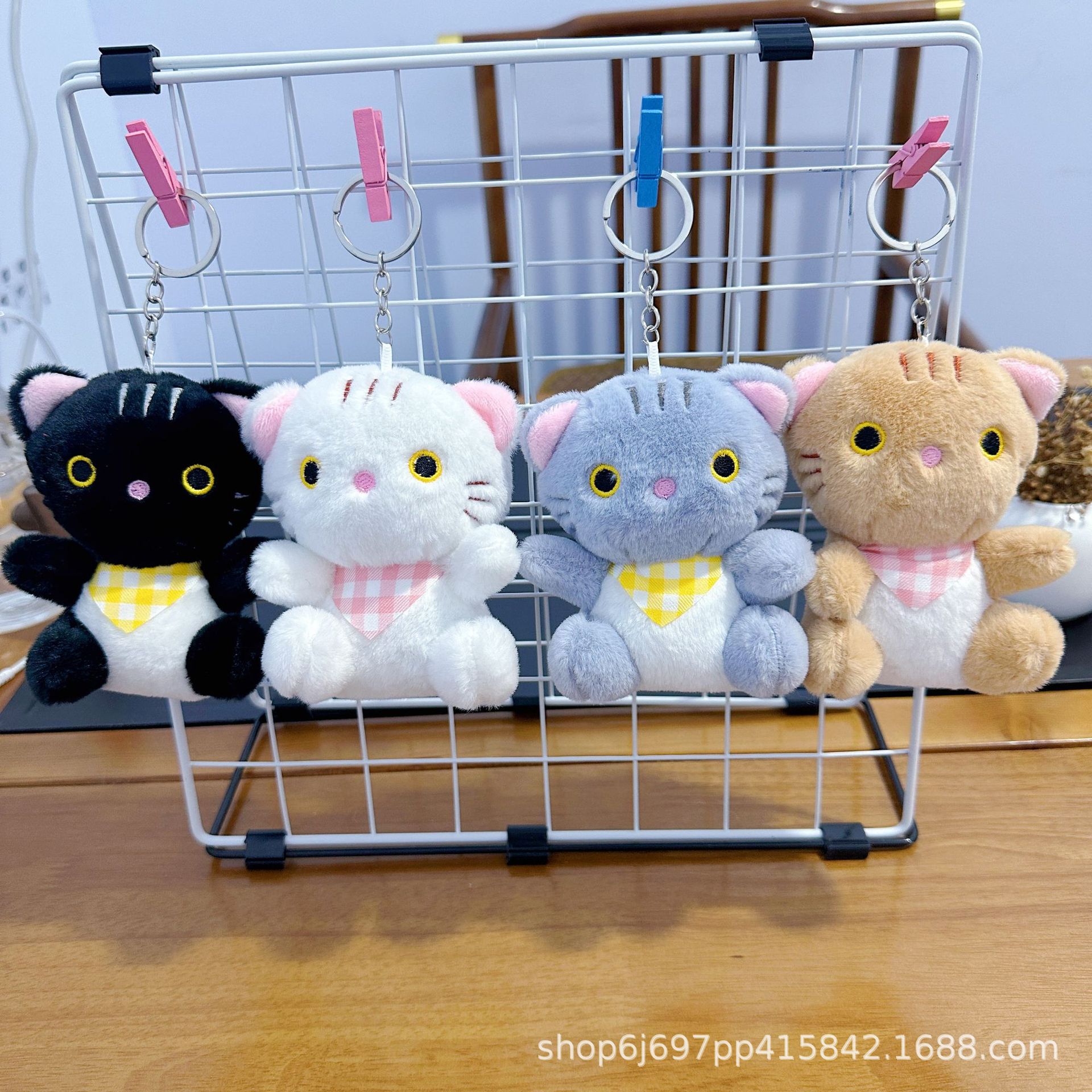 Cuatro pulgadas muñeca de peluche pequeño colgante muñeca llavero muñeca mochila colgante juguete de peluche regalo