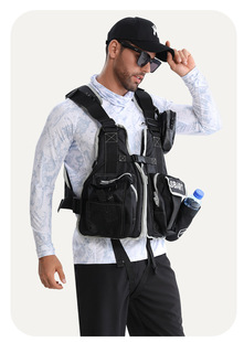 Sea fishing life jacket professional high buoyancy portable removable liner breathable fishing vest ship Luya
