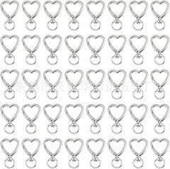 アマゾンのスプリングリングの黒い金属の丸いボタンの開口円環のキーホルダーのリボンの丸いボタンの金属リング