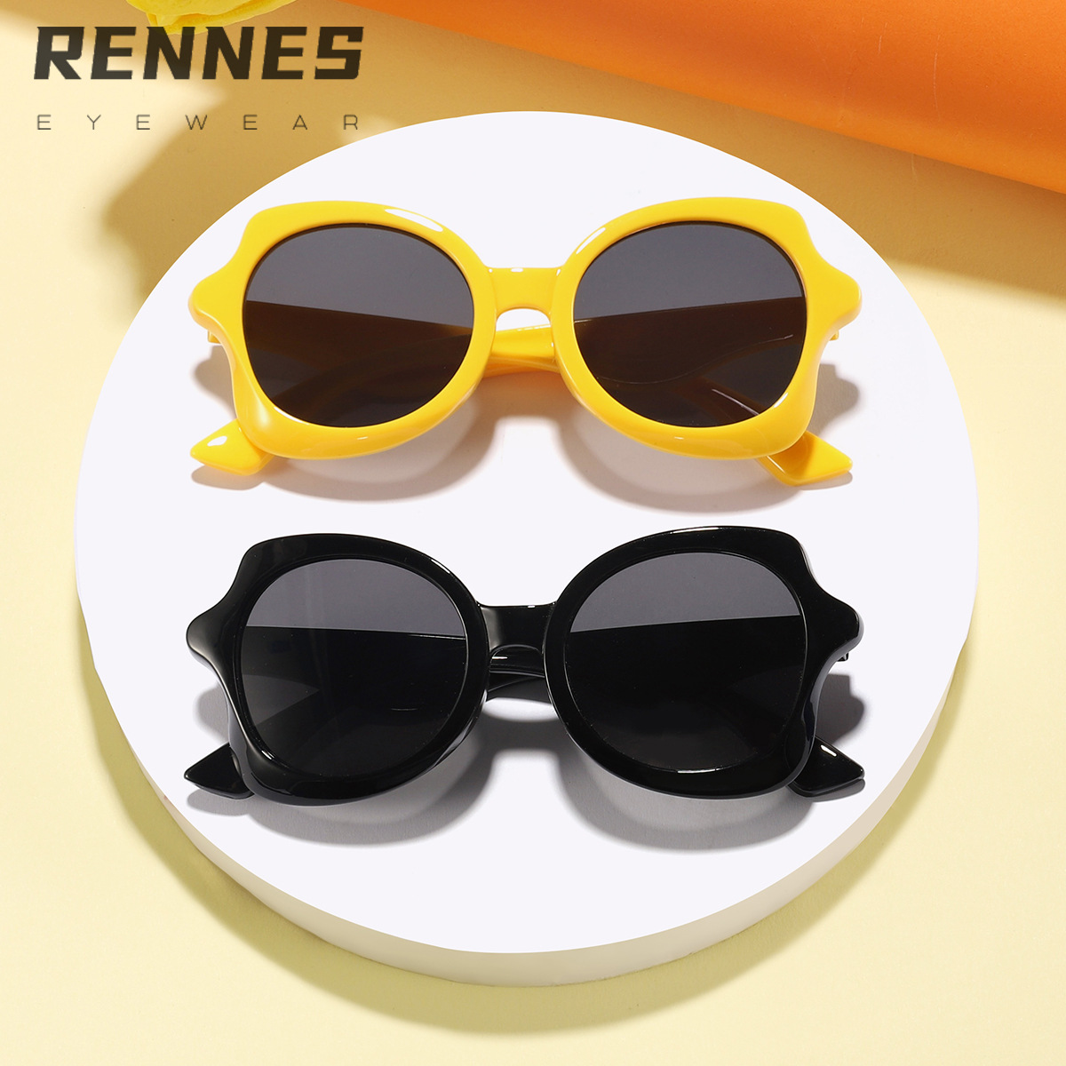 Nuevas gafas de sol para exteriores de color caramelo irregular transfronterizo para niños