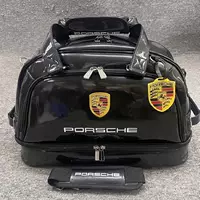 Новая сумка для гольфа Porsche для мужчин и женщин, двухслойная сумка для одежды из кристаллического материала, отдельная сумка для обуви, легкая дорожная сумка.