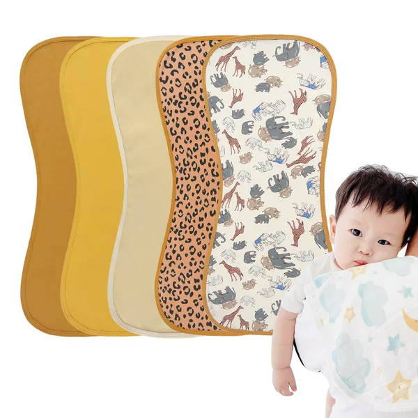 Newborn Baby Bibs, Anti-Spit-Up Cotton Pads, Anti-Vomiting Shoulder Pads, Factory Clearance for Newborns