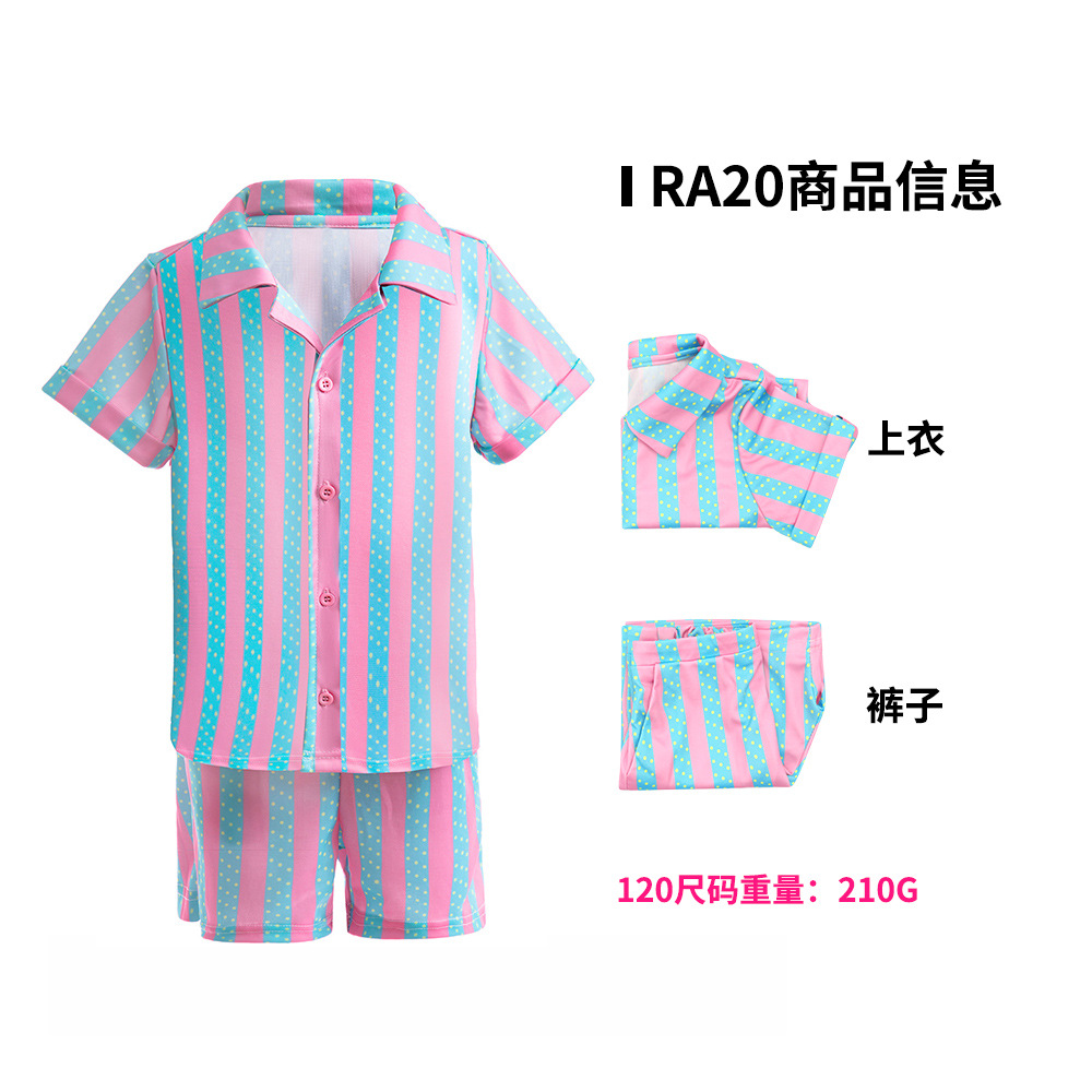 2023 transfronteriza Venta caliente Barbie vestido Cosplay real Barbie mismo vestido a cuadros dulce niños