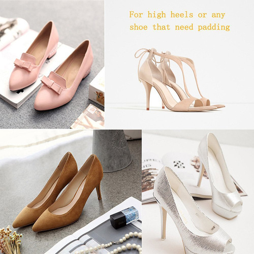 Forefoot pad women's high heels half size insole forefoot anti-pain artifact super soft half pad anti-slip half-foot shoe big to small