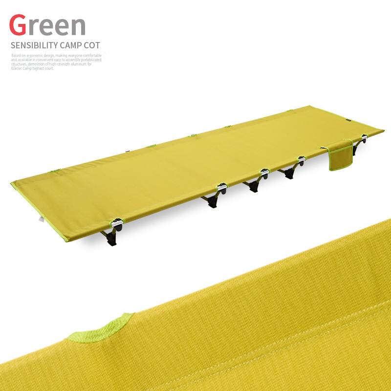 Cama Plegable ligera al aire libre cama de camping portátil cama de campamento simple cama de almuerzo que acompaña cama de camping cama de ocio simple