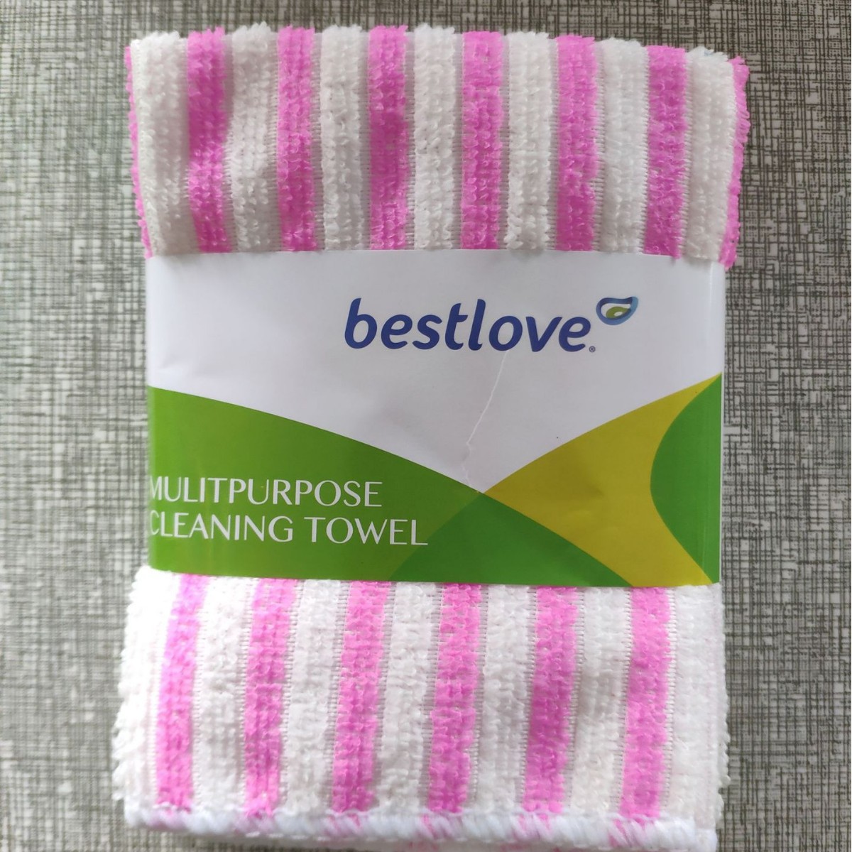 El lugar se puede enviar en nombre de la fábrica para suministrar directamente tiras anchas 5 tiras de tela de fibra de poliéster con sello de cintura, paño de cocina, que absorbe agua y es fácil de limpiar