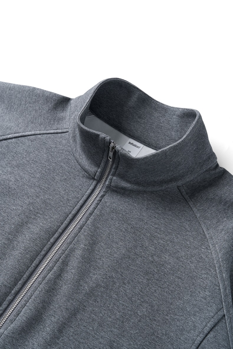 Inflation 320g Zip-Up Stand Collar Sweatshirt