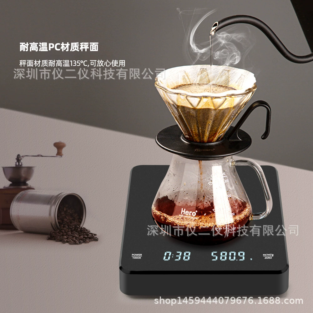 Новые временные светодиодные невидимые экраны ручные весы для кофе, кухонные электронные весы, USB 3 кг/0,1, сенсорный экран, бытовые