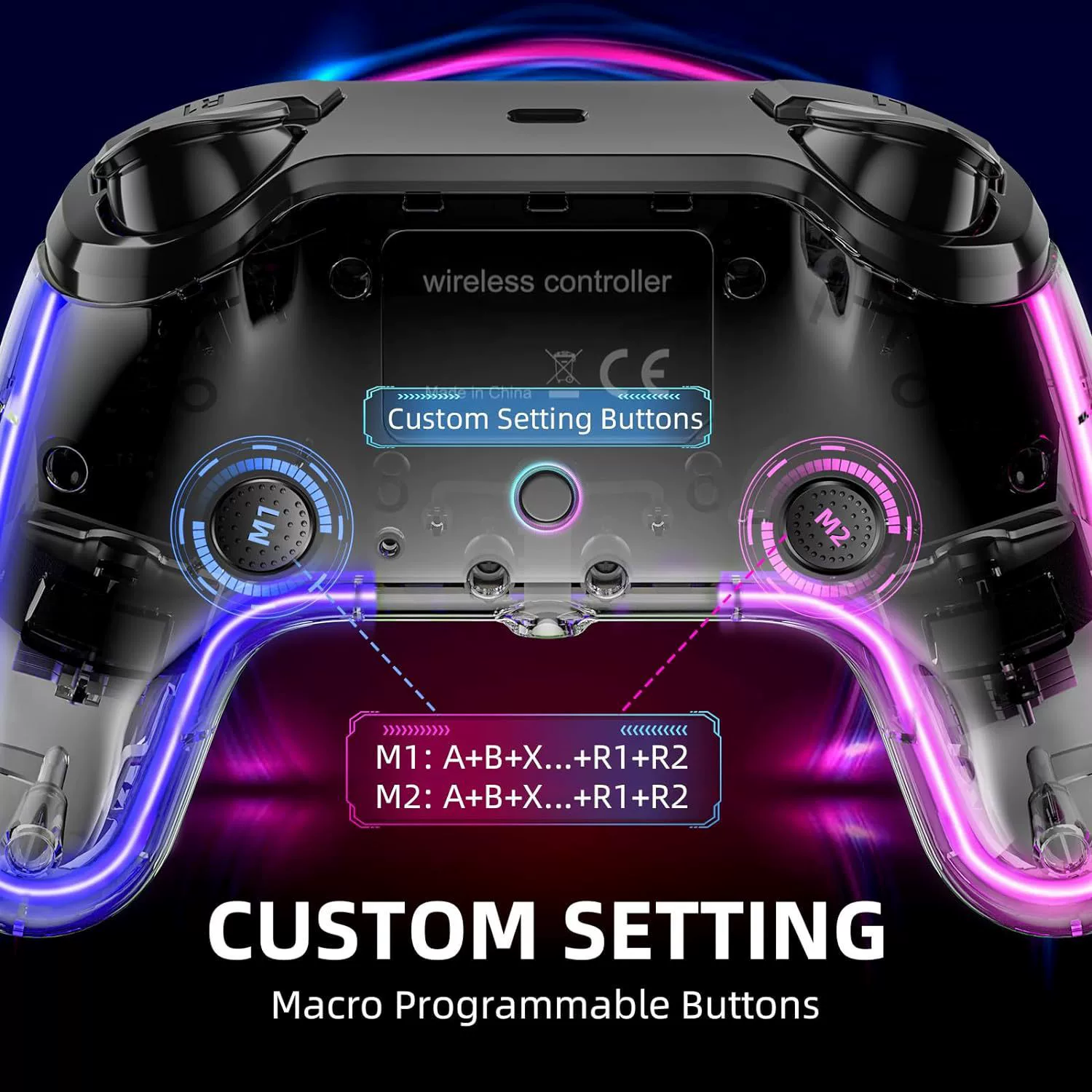 PS4 Bluetooth беспроводной контроллер PS4 нейтральная частная модель блестящая зала курок геймпад экспорт в дом продажи по специальной цене