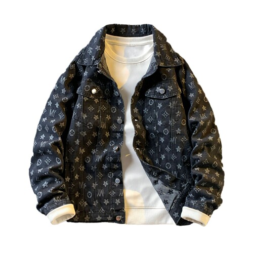Men's denim jacket, sophisticated style, couple's set top, spring and autumn season, cool handsome men's clothing jacket, trendy
