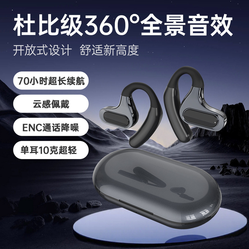 Sony Sony Suitable for Bone Conduction Bluetooth Headset External Ear-Hanging Long Endurance and High Power Not into Ear Open Type