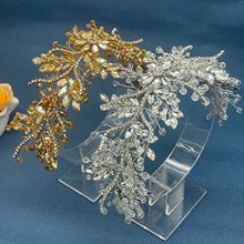 2025原创设计新款手工新娘头饰水晶水钻发带发冠礼服配饰 DZ273